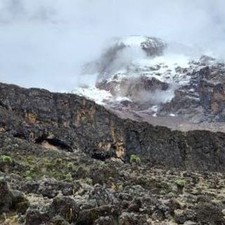 Snow-capped summit 