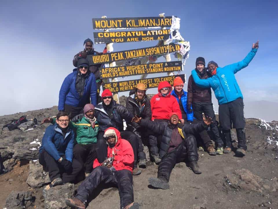danny little climbs kilimanjaro