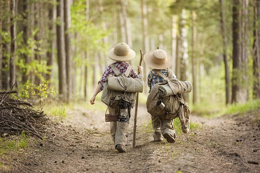 Children trekking kilimanjaro