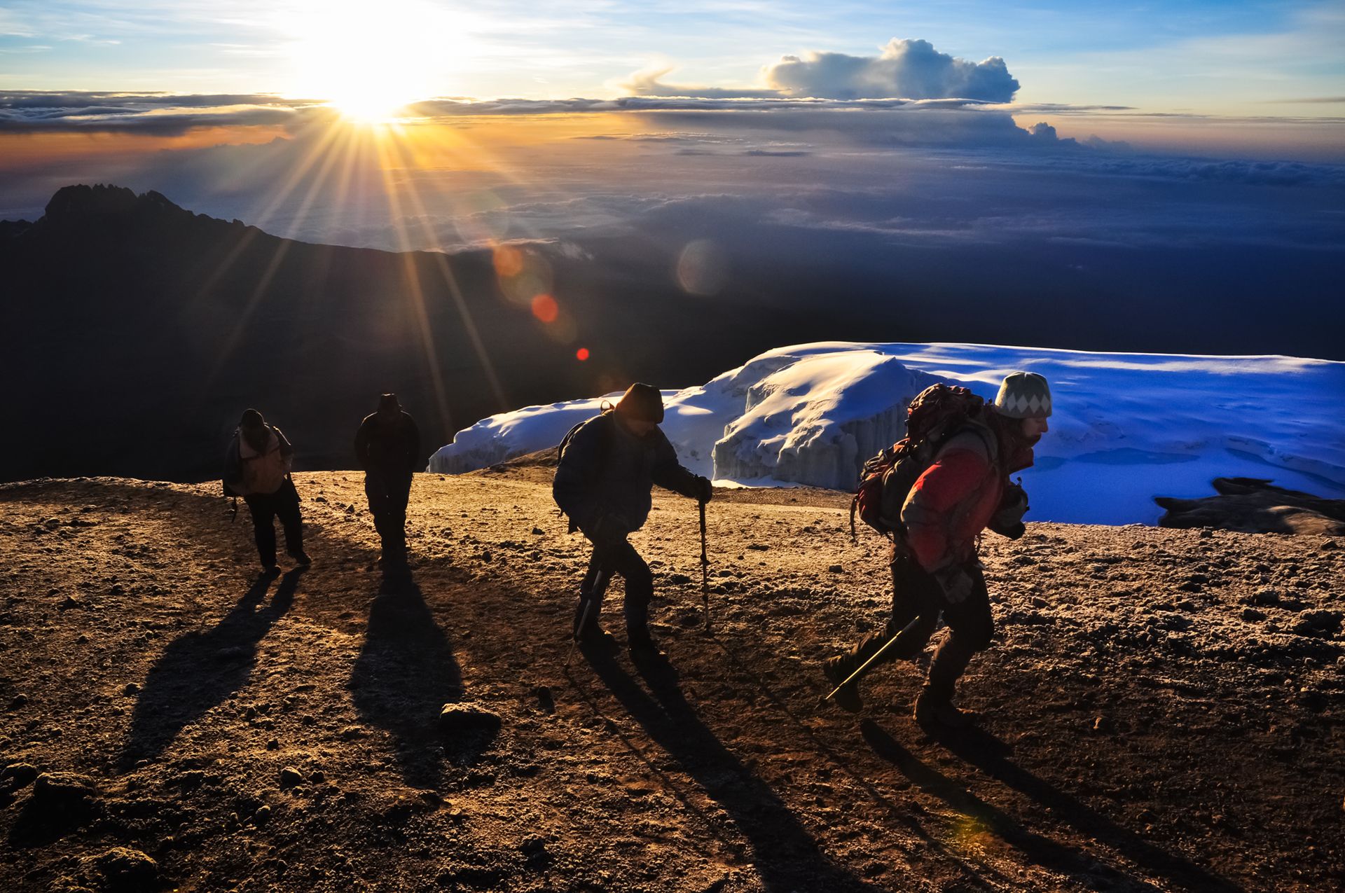 Climb — Summit ridge, sunrise