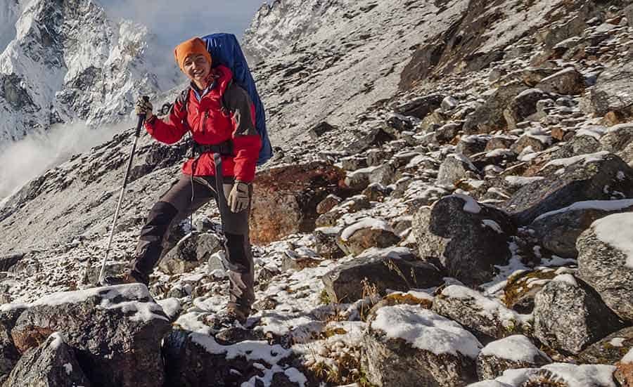 teen trekking