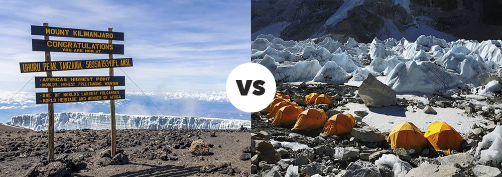 Everest Base Camp or Mount Kilimanjaro